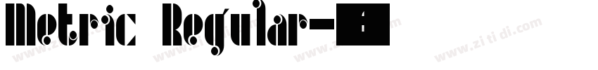 Metric Regular字体转换